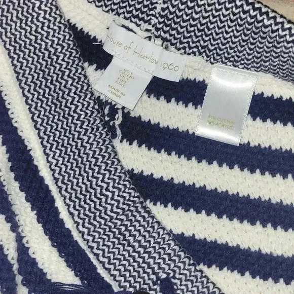 NWT HOUSE OF HARLOW 1960 Navy Striped Sleeveless Top & Shorts 2 Piece Set large - Picture 5 of 8